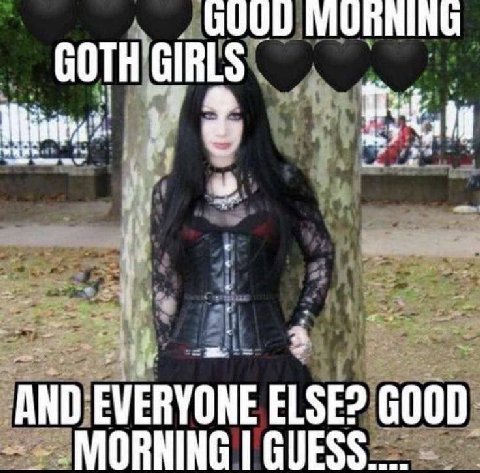 GOTH А IND EVERYONE ELSE? GOOD MORNING GUESS....