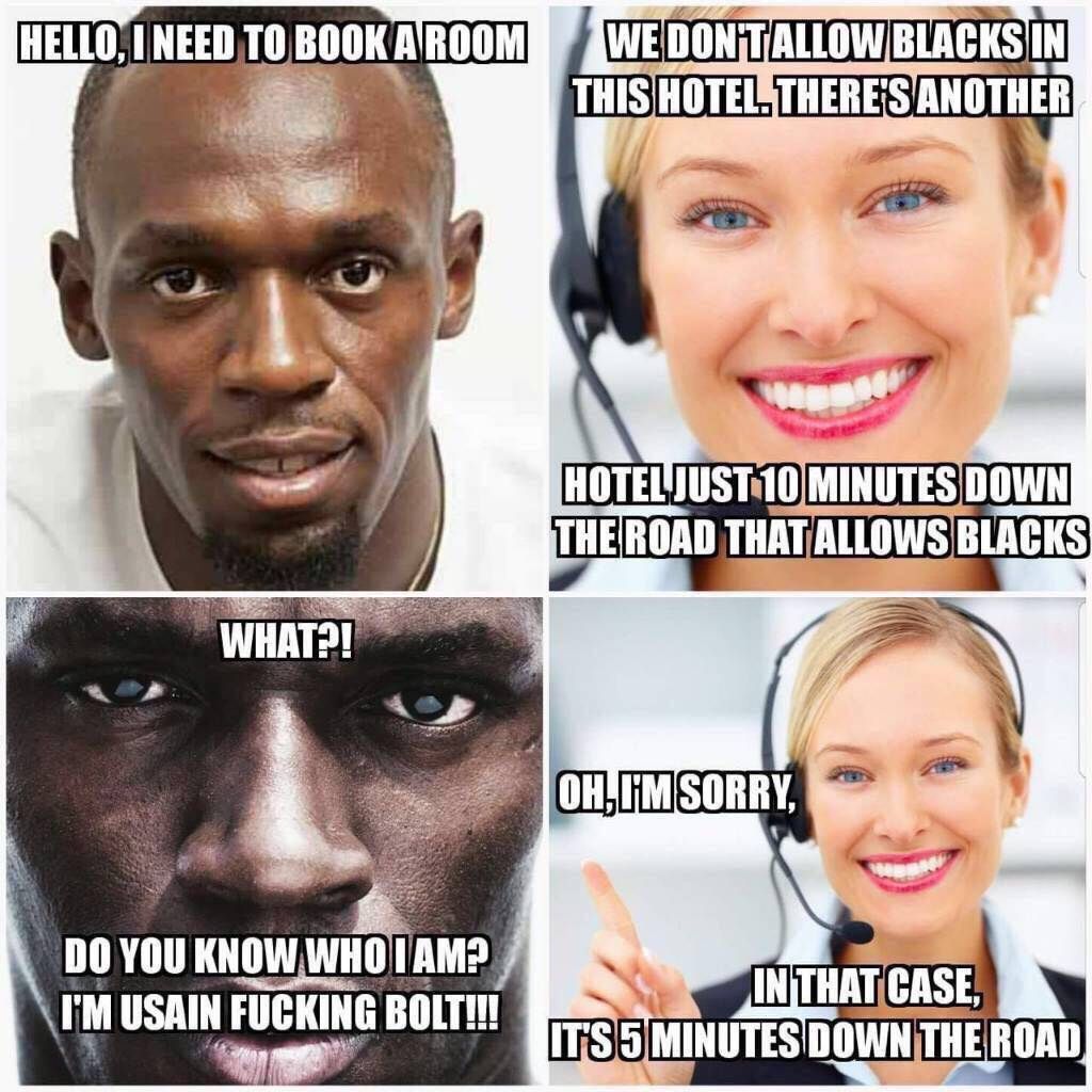 WE BLACKS IN THIS ANOTHER 2% DOWN BLACKS YOU USAIN FUCKING BOLT! MINUTES DOWN|THE ROAD