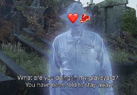 2 What are you doing in my graveyard? You have been told to stay away!