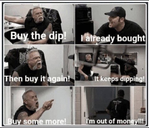 4 Buy the 9 already bought 7 hen buy it again! кеерз dipping! Buy some more! out of money!!!