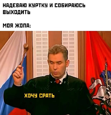 НАДЕВАЮ КУРТКУ И СОБИРАЮСЬ ВЫХОДИТЬ МОЯ ЖОПА: 4 4 ХОЧУ СРАТЬ