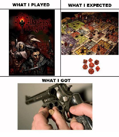 WHAT 1 PLAYED WHAT 1 EXPECTED WHAT 1 GOT