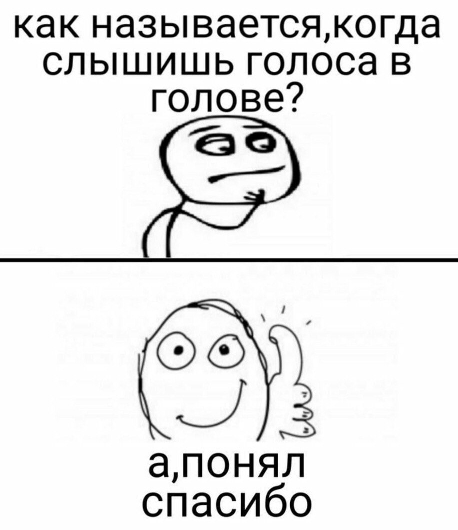 как называется,когда слышишь голоса в голове? спасибо