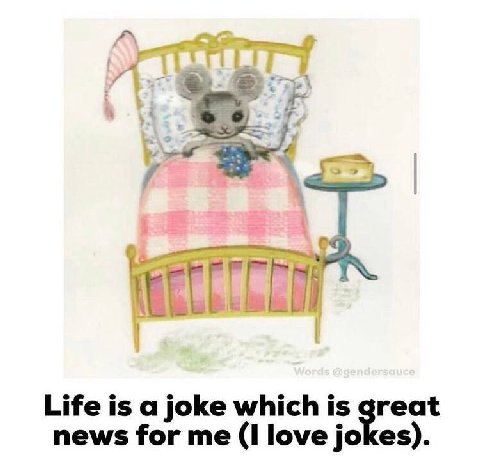 4 Life is a joke which is great news for me (I love jokes).