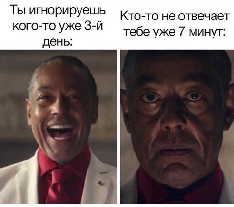 Ты игнорируешь Кто-то не отвечает кого-то уже тебе уже 7 минут: день: