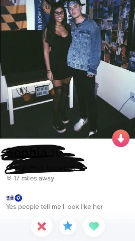 1 4 А У 17 miles away 20 Yes people tell me look like her