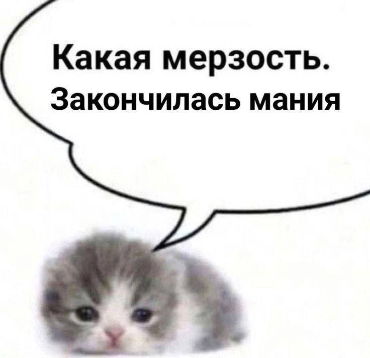 Какая мерзость. Закончилась мания