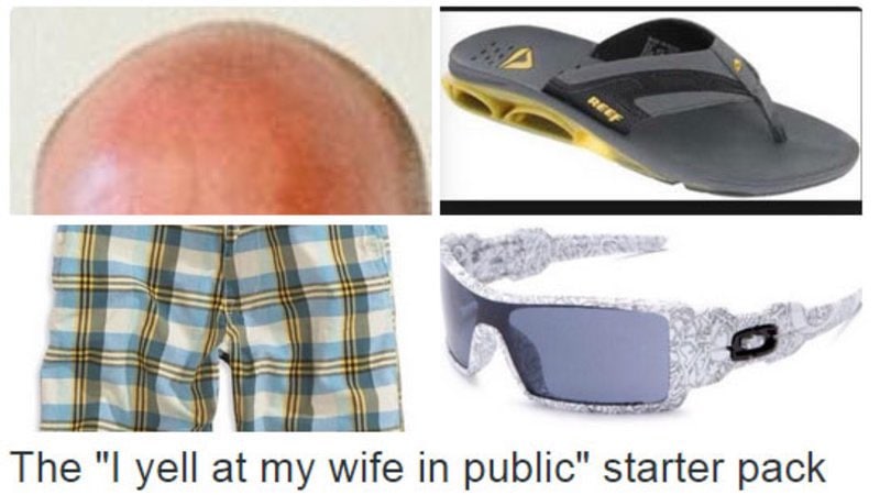 i= The yell at my wife in public" starter pack
