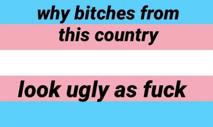 why bitches from this country look ugly as fuck