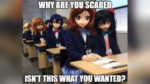 WHY ARE YOU SCARE ISNT THIS WHAT YOU WANTED?