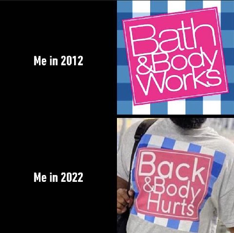 Me in 2012 Me in 2022