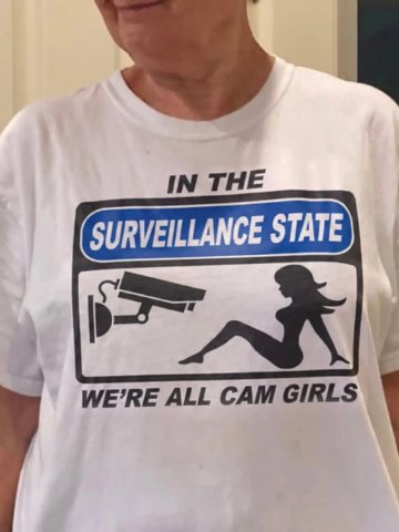 IN THE SURVEILLANCE STATE WE’RE ALL САМ GIRLS