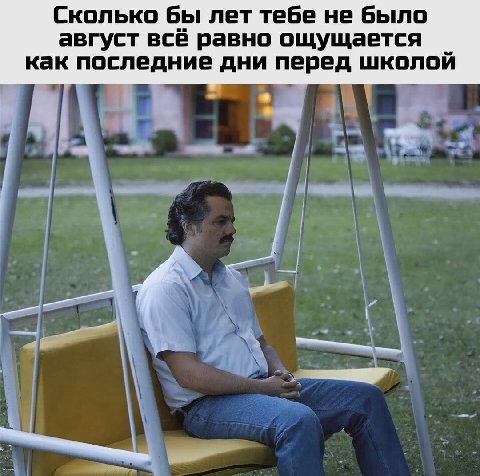 Сколько бы лет тебе не было август всё равно ощущается как последние дни перед школой