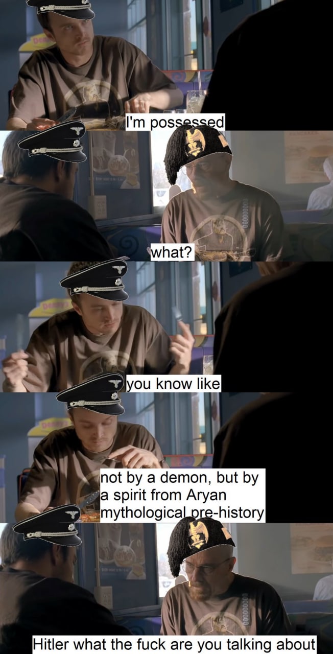 not a demon, but a spirit from Aryan mythologicaLpre-history A Hitler what the fuck are you talking about
