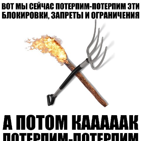ВОТ МЫ СЕЙЧАС ПОТЕРПИМ-ПОТЕРПИМ ЭТИ БЛОКИРОВКИ, ЗАПРЕТЫ И ОГРАНИЧЕНИЯ ПОТОМ KAAAAAR