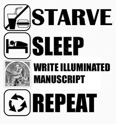 WRITE ILLUMINATED MANUSCRIPT