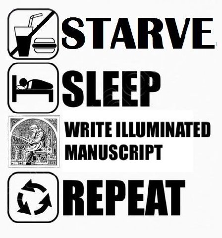 WRITE ILLUMINATED MANUSCRIPT