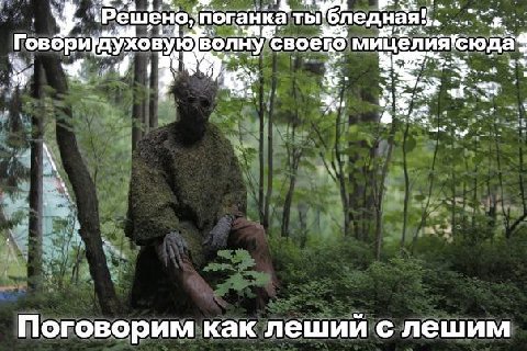 ‘поганка ГовериУХо вую волну своего у Поговорим как лешии с лешим