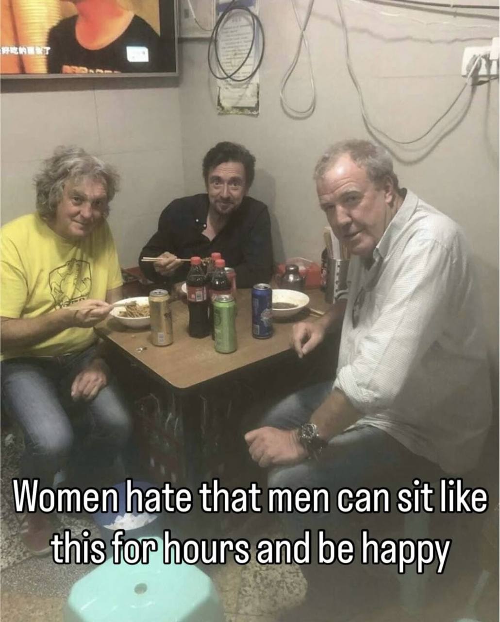 Women hate that men can sit like ours and be happy