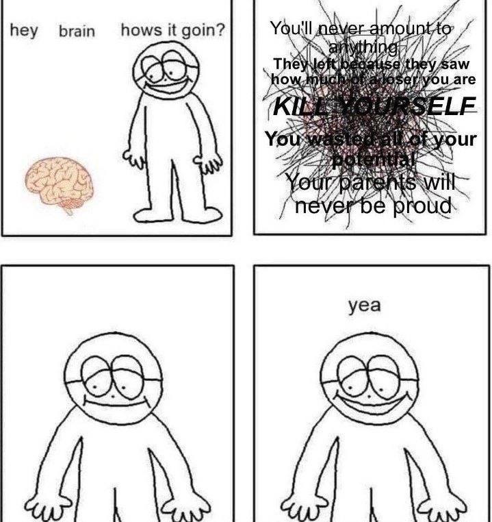 hey brain hows it goin? Be The hat УГО уеа