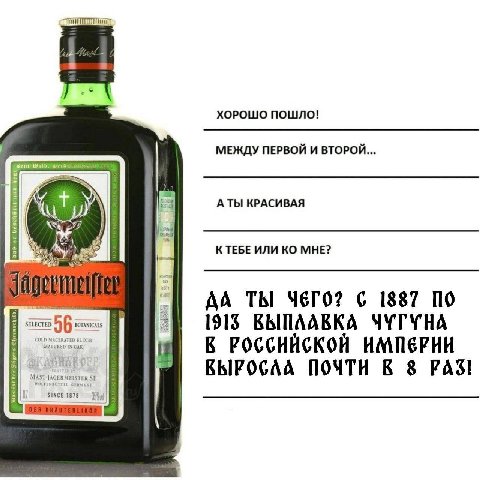 ХОРОШО ПОШЛО! МЕЖДУ ПЕРВОЙ И ВТОРОЙ... АТЫ КРАСИВАЯ КТЕБЕ ИЛИ МНЕ? ТЫ С 1887 По “ALS 191$ BhINAABKA ЧУГУНА К РОССИЙСКОЙ ИМПЕРИИ ПОЧТИ В 8 PAS! 8