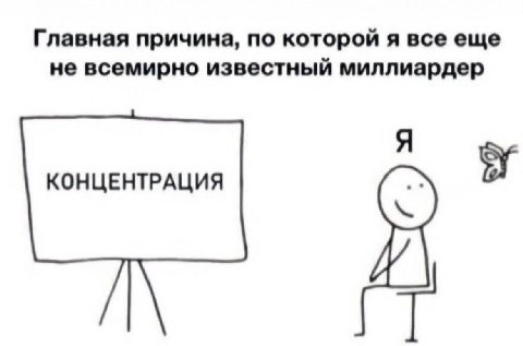 Главная причина, по которой я все еще не всемирно известный миллиардер Я КОНЦЕНТРАЦИЯ