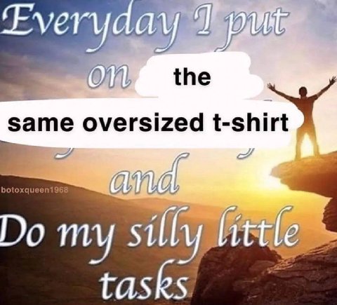 1 the same oversized t-shi (7 и и my $1 tasks