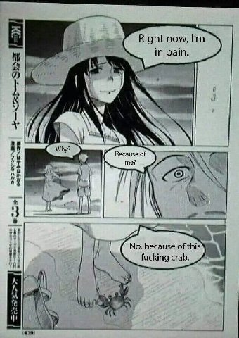 Right now, in pain 7 и an Why? Because of No, because of this fucking crab he A 490