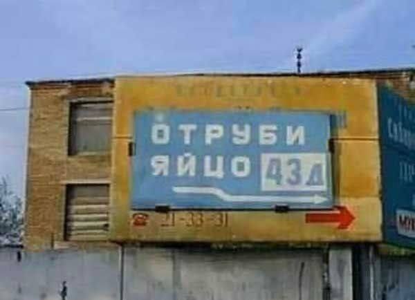 ОТРЧБИ яйцо