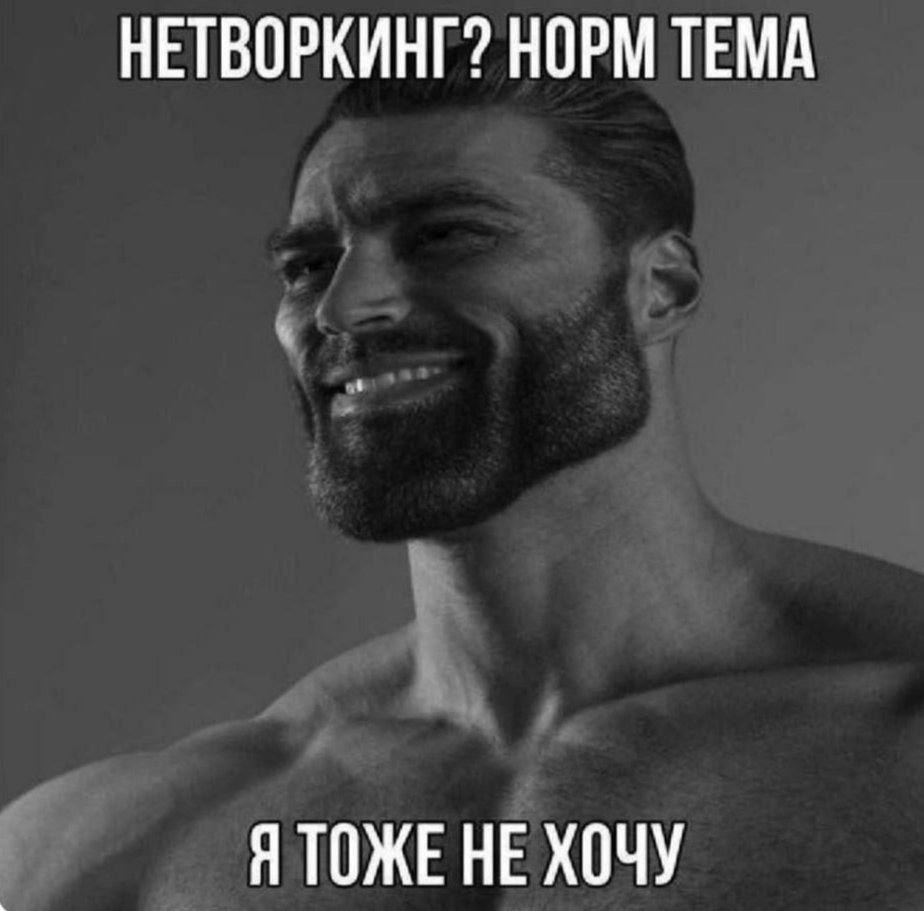 НЕТВОРКИНГ? НОРМ ТЕМА Я ТОЖЕ НЕ ХОЧУ