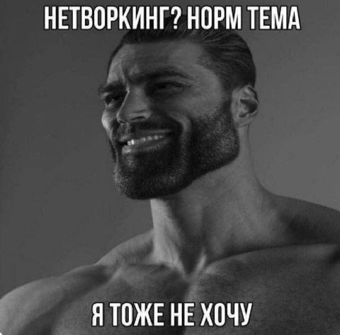 НЕТВОРКИНГ? НОРМ ТЕМА Я ТОЖЕ НЕ ХОЧУ