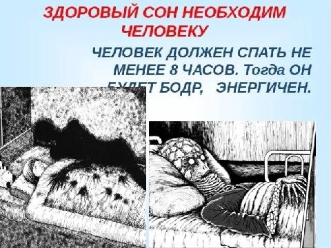 ЗДОРОВЫЙ СОН НЕОБХОДИМ ЧЕЛОВЕКУ ЧЕЛОВЕК ДОЛЖЕН СПАТЬ НЕ МЕНЕЕ 8 ЧАСОВ. Тогда ОН TBOAP, ЭНЕРГИЧЕН. 4