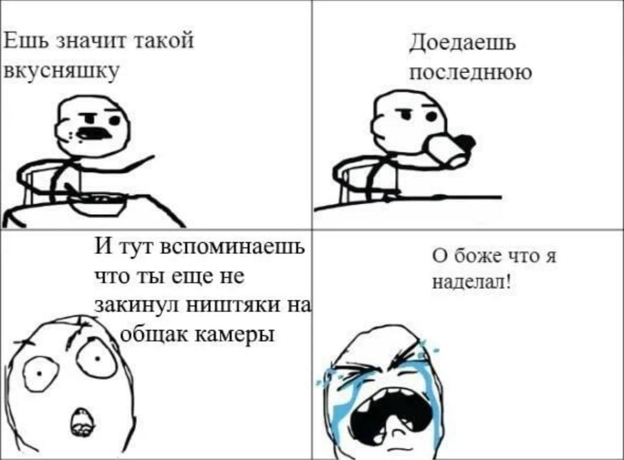 Ешь значит такой Доедаешь вкусняшку последнюю A И гут вспоминаепть О боже что я что ты еще не наделал! закинул ништяки 5 камеры