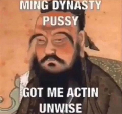 MING DYNASTY, PUSSY ОТ ME ACTIN UNWISE