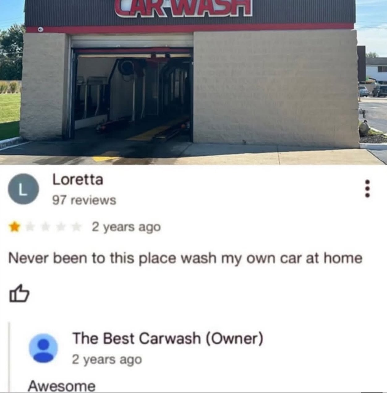из о Loretta 97 reviews 2 years ago Never been to this place wash my own car at home The Best Carwash (Owner) 2 years ago Awesome