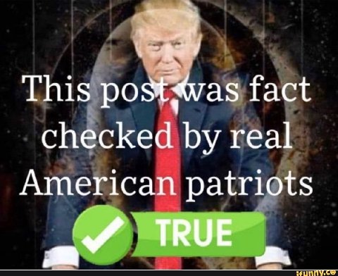 This fact checked real American patriots TRUE