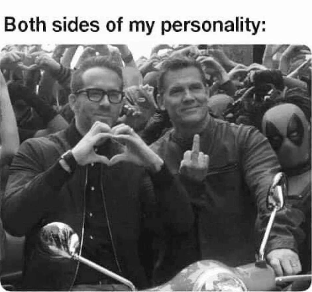 Both sides of my personality: