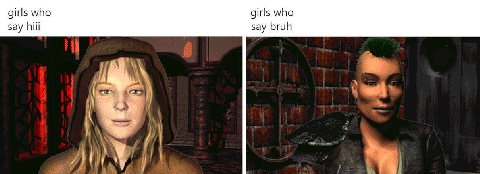 girls who girls who say say bruh