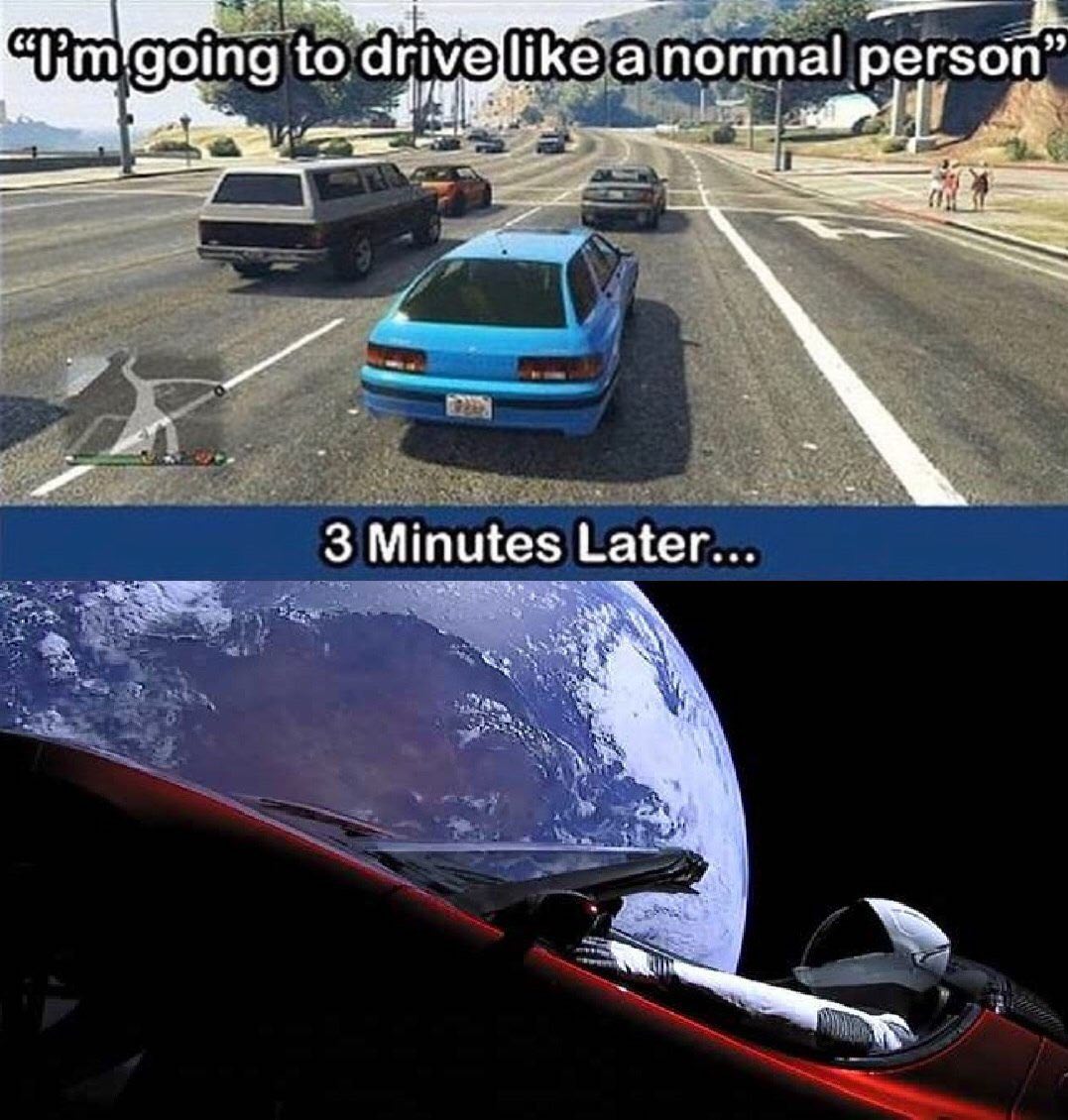 to drive like а. normal person” 3 Minutes Later К