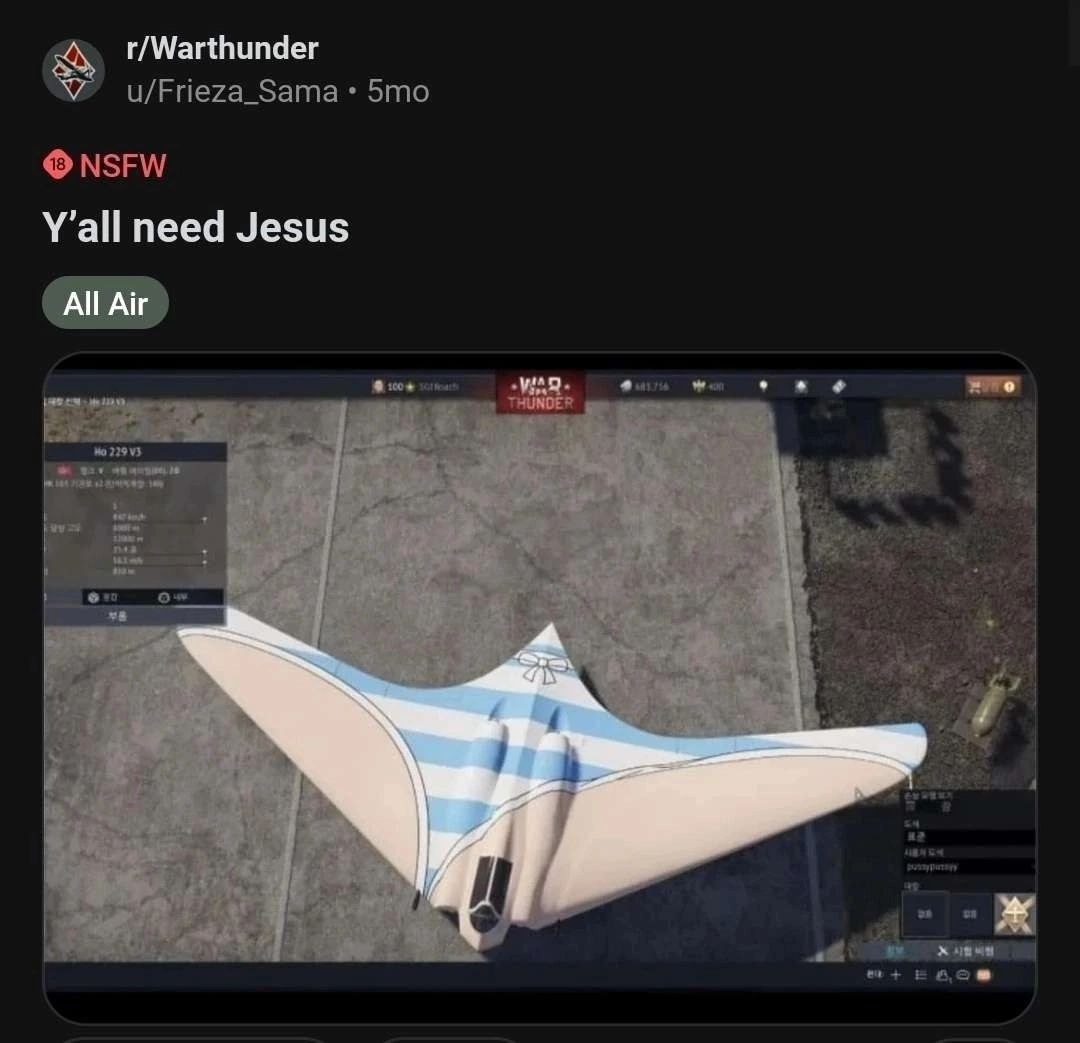 r/Warthunder Y'all need Jesus All Air