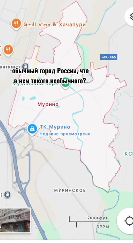 обычный город России, что BHeM такого необычного? >| ”оСанкт-Петербург атерининский дворец Or”. ра 4 ОГатчина @ Grill Vino-8"Xayanypu / ый (Сулк.Мурино ) ty Qs м Недавно просмотрено P) МУРИНСКОЕ 2