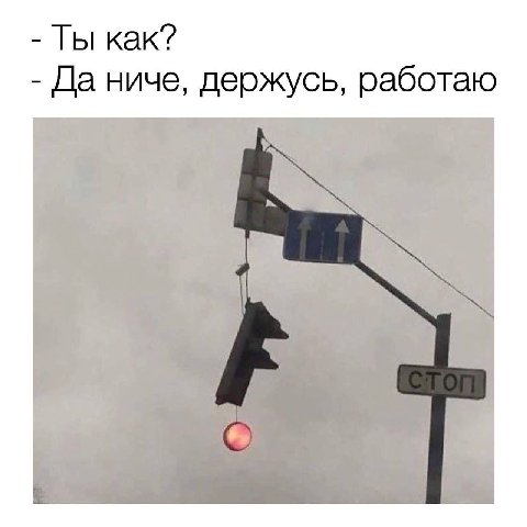 Ты как? Да ниче, держусь, работаю