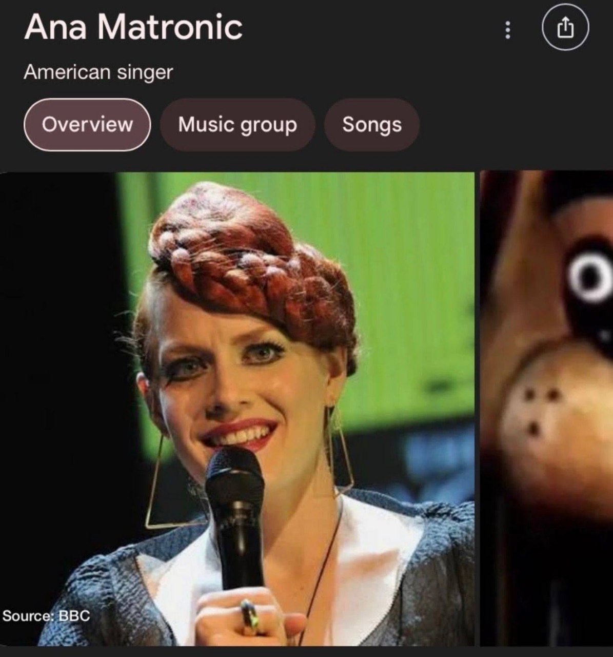 Ana Matronic American singer Music group Songs Source: BBC я i