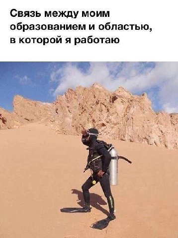 Связь между моим образованием и областью, в которой я работаю у