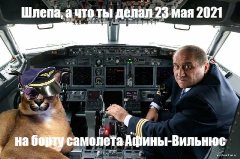 Шлепа, а что ты делал 23 мая 2021 самолета