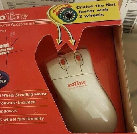 cruise the Net faster with 2 whee!s ACCESSORIES 004 ster 14.0 Wheel Scrolling Mouse -ollware Included indows® wheel functionality