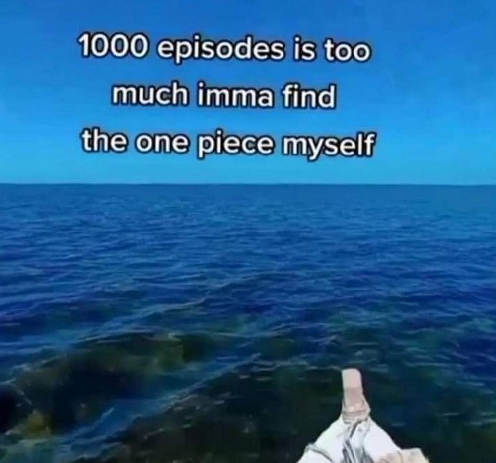 1000 episodes is too much imma find the one piece myself