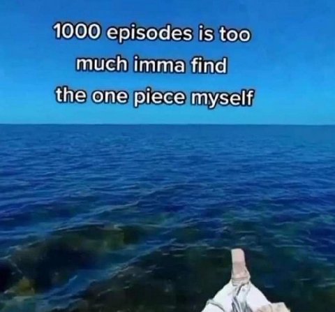 1000 episodes is too much imma find the one piece myself