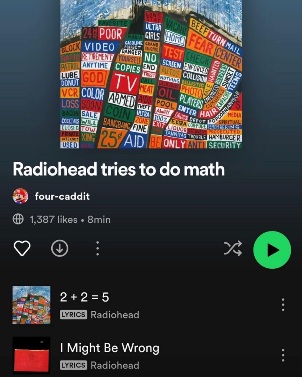 GIRLS VIDEO RETIRENEN IATROL ANYTIME С LUB GOD VCR COLOR LOSS SO COCKTANS UTED XING AlD ONLY SECURITY Radiohead tries to math four-caddit 1,387 likes 8min “0 Radiohead Might Be Wrong 4. Radiohead