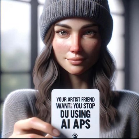 WANT, YOU STOP YOUR ARTIST FRIEND USING APS